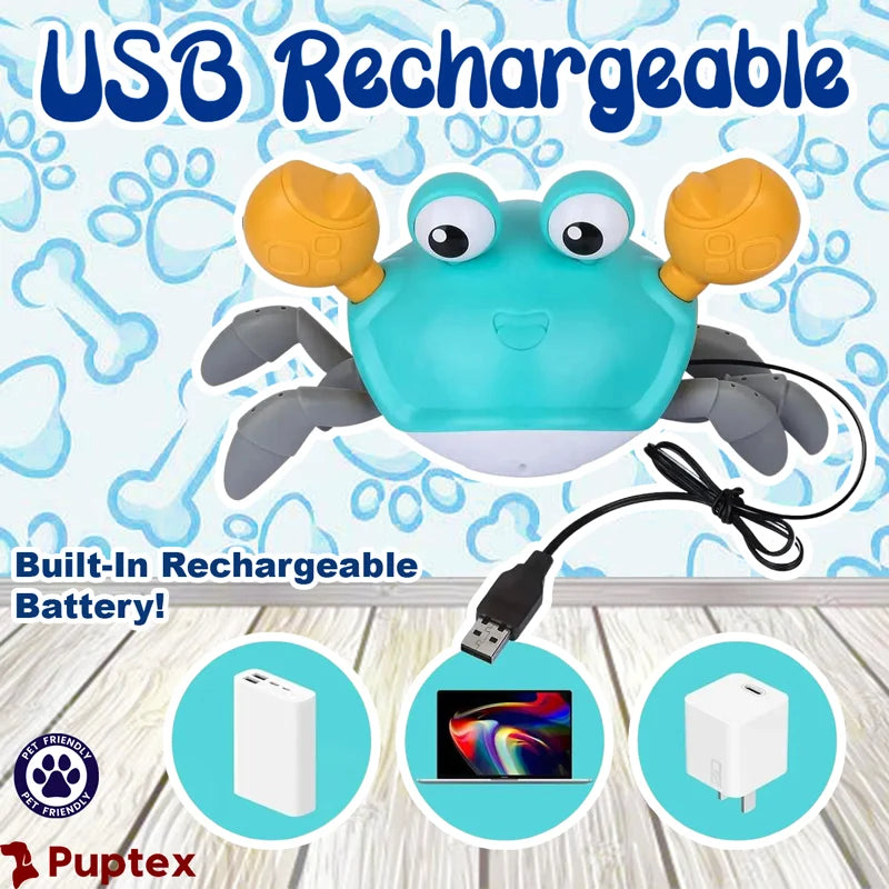 Fur & Fern Interactive Crawling Crab Dog Toy