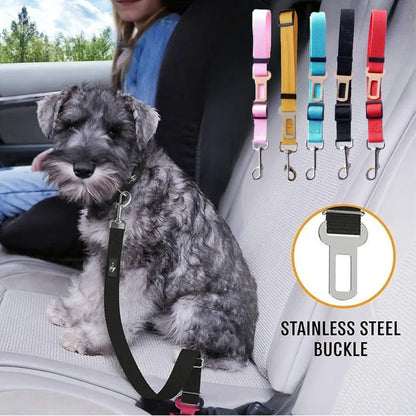 Fur & Fern Adjustable Dog Car Restraint Lead