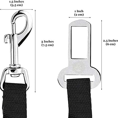 Fur & Fern Adjustable Dog Car Restraint Lead